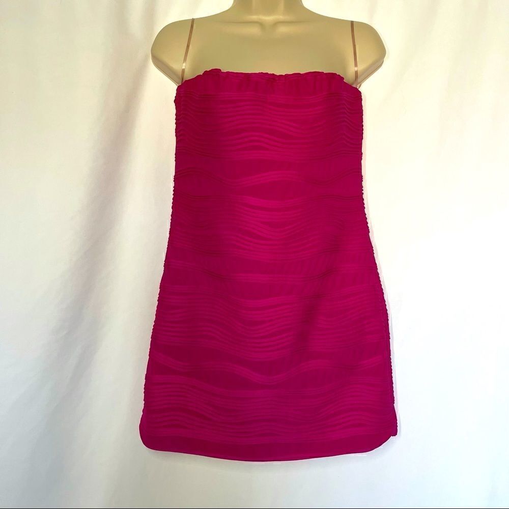 Heart Soul Girls Strapless Sheath Bodycon Dress FuchsiaSize Large